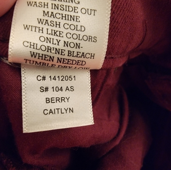 Altar'd State Berry Caitlin Pants Size 31‎ - Picture 7 of 9